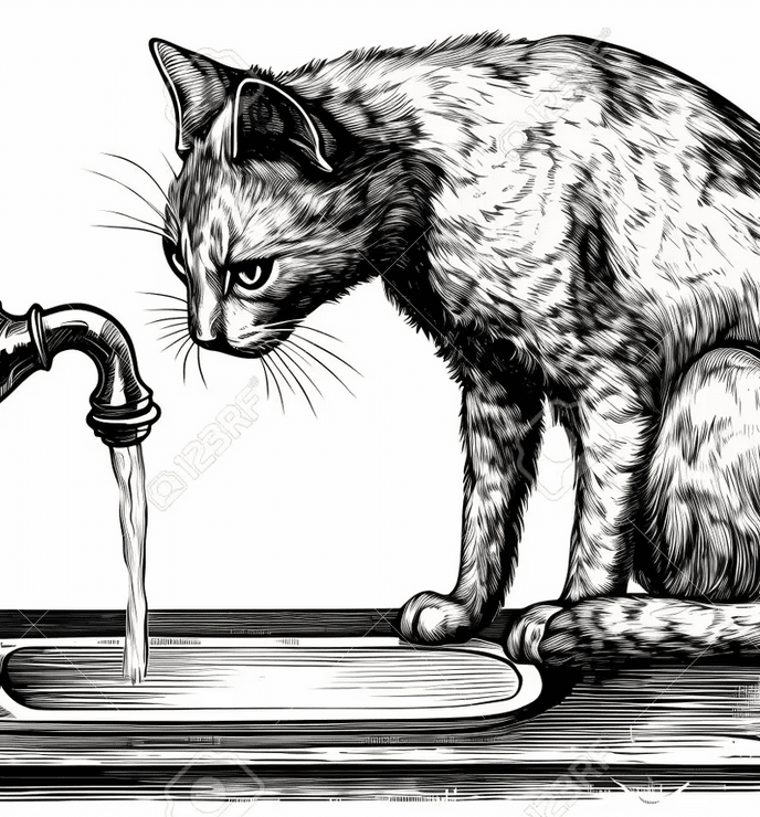 fontaine à eau chat