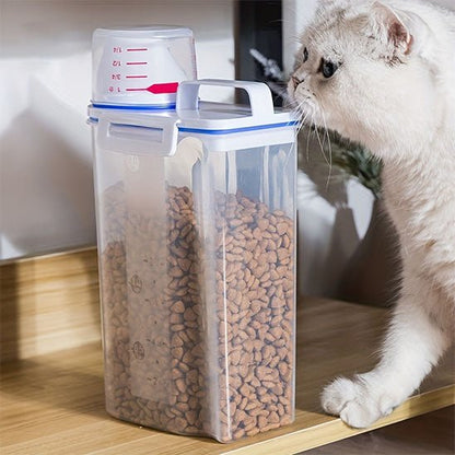 boite à croquettes 2l blanc chat blanc angorat