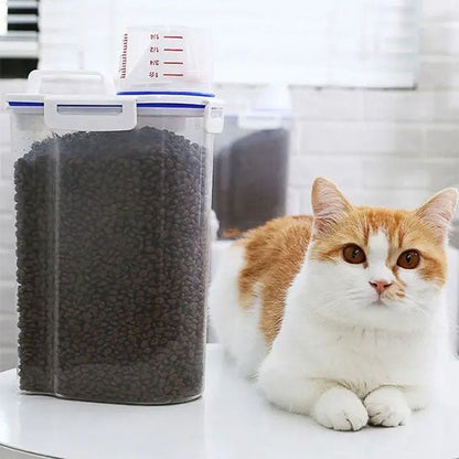boite à croquettes 2l chat bicolor