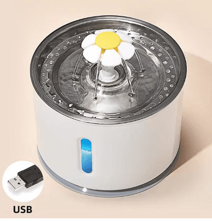 fontaine à eau pour chat usb couleur métal